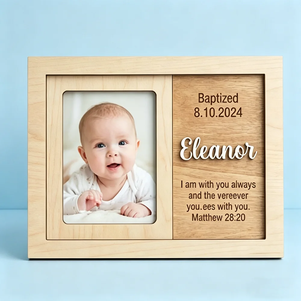 Personalized Baptism Photo Fra - Baby Nursery Frames recension och pris