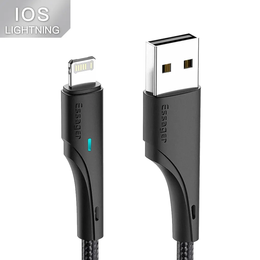 Essager usb kabel für iphone 13 12 11 pro max xr xs 8 7 6s 5 plus schnell ladekabel für iphone ladegerät ladekabel
