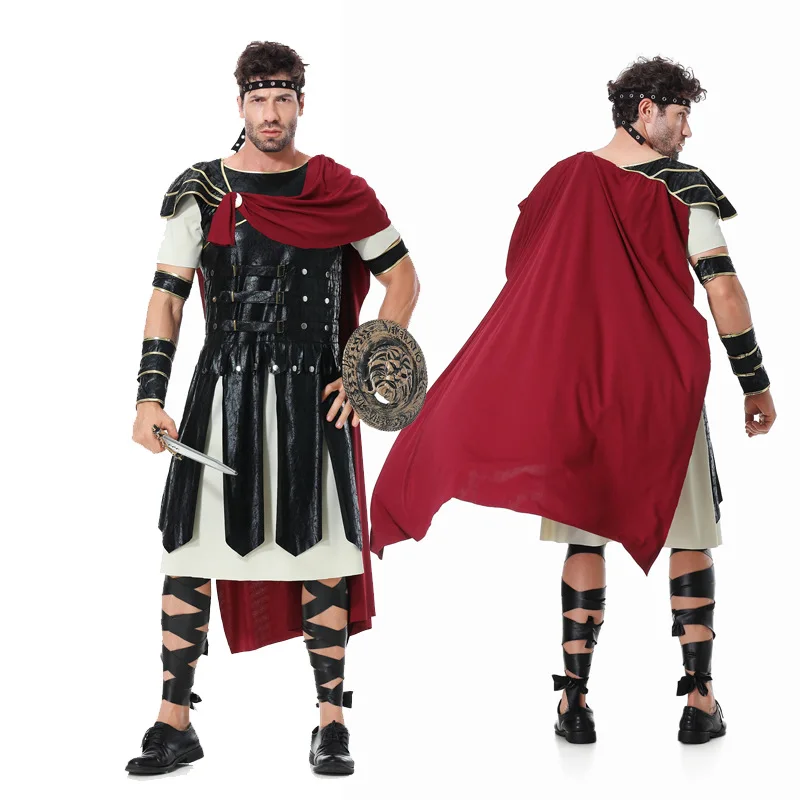 

Medieval Roman Royal Warrior Role-Playing Costume Spartan Warrior Gladiator Style for Stage Performances and Festival Costumes