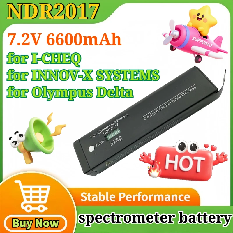 

Новая литий-ионная батарея NDR2017 7.2V 6600mAh для I-CHEQ, для систем INNOV-X, для портативного спектрометра Olympus Delta, аккумулятор+зарядное устройство