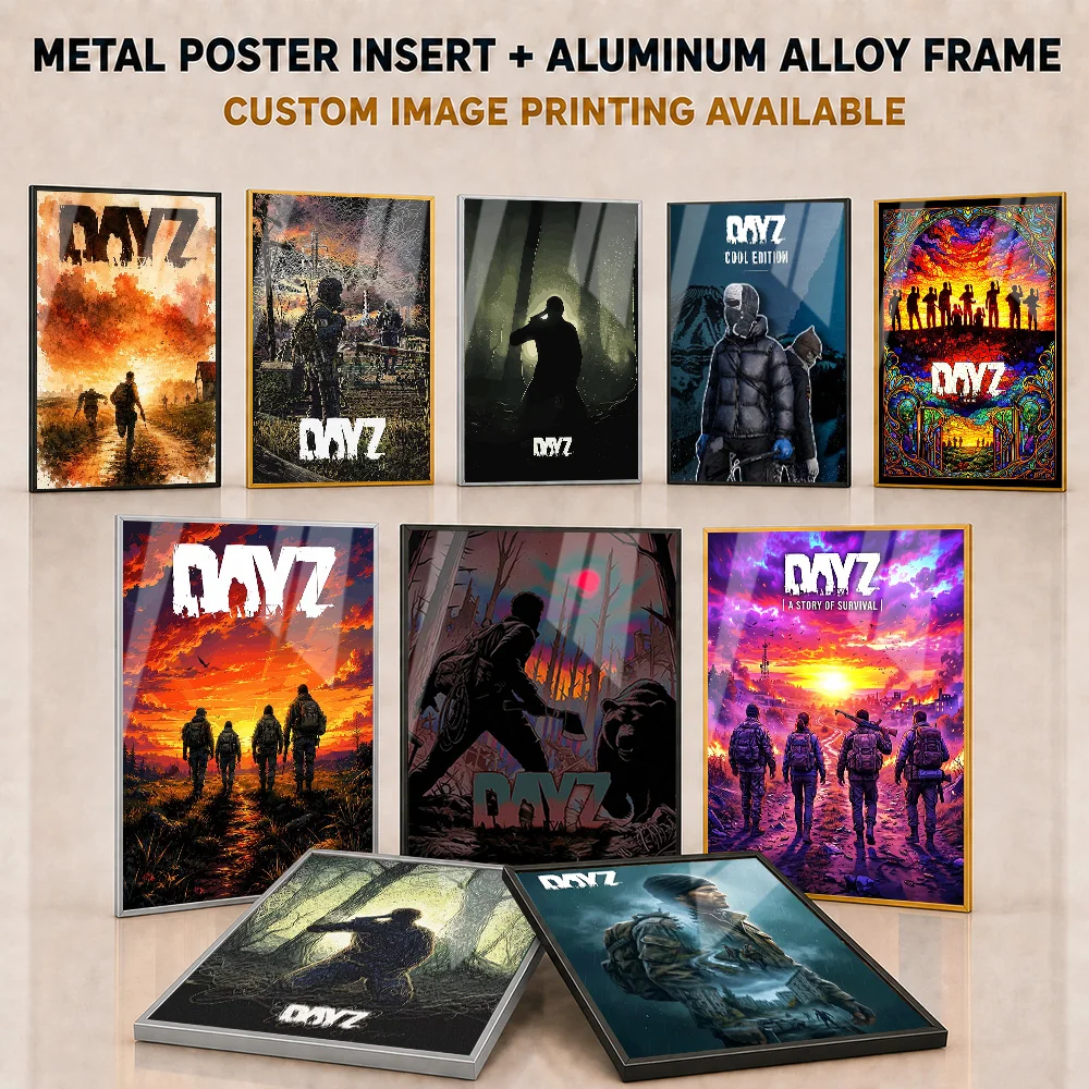 DayZ Framed Metal Print Customized Intense Combat Operation Wall Art Ideal For Game Room Or Streaming Studio Action Lover Gift
