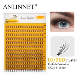 240 Bundles of 10D/20D Eyelash Clusters, Individual Eyelash Extension, Natural and Soft False Lashes, Used Make Up for Women