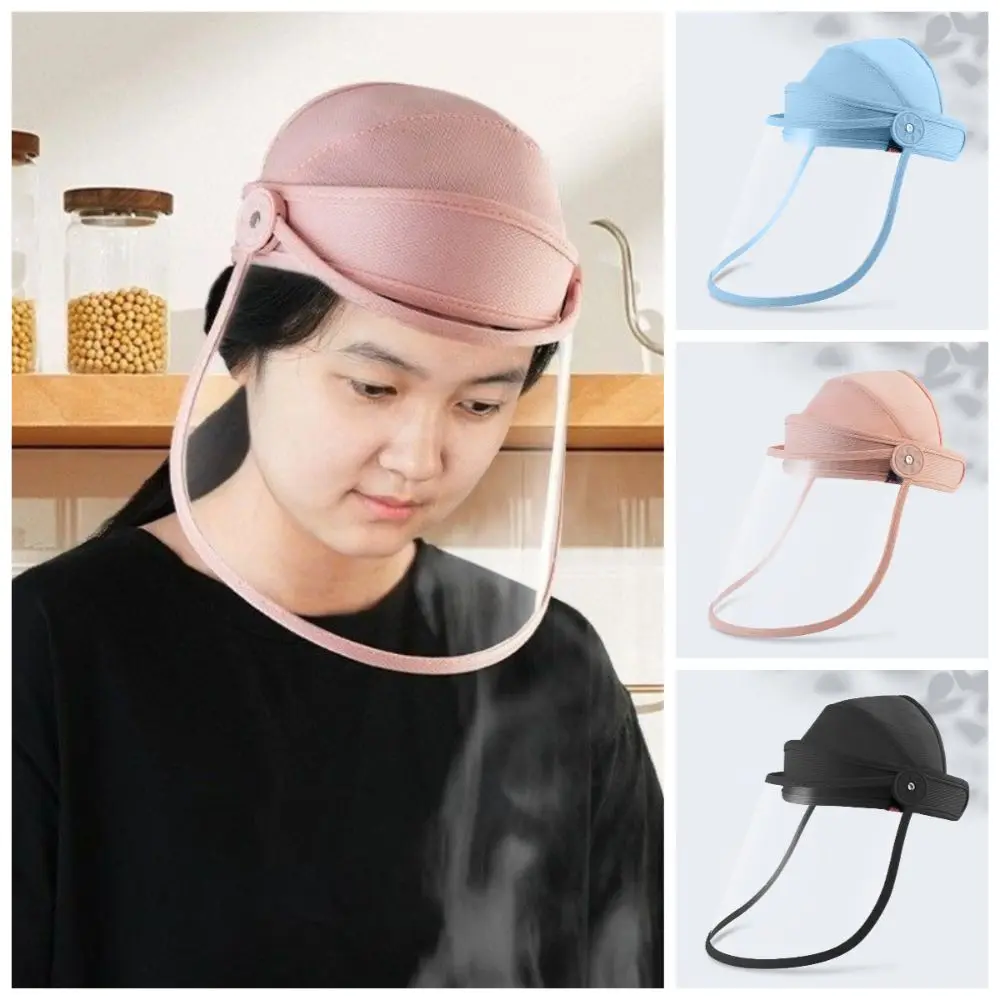 Anti-oil Cooking Protective Mask Transparent Anti-dust Clear Face Cover 180° Flip Design Multi-Function Kitchen Protective Visor