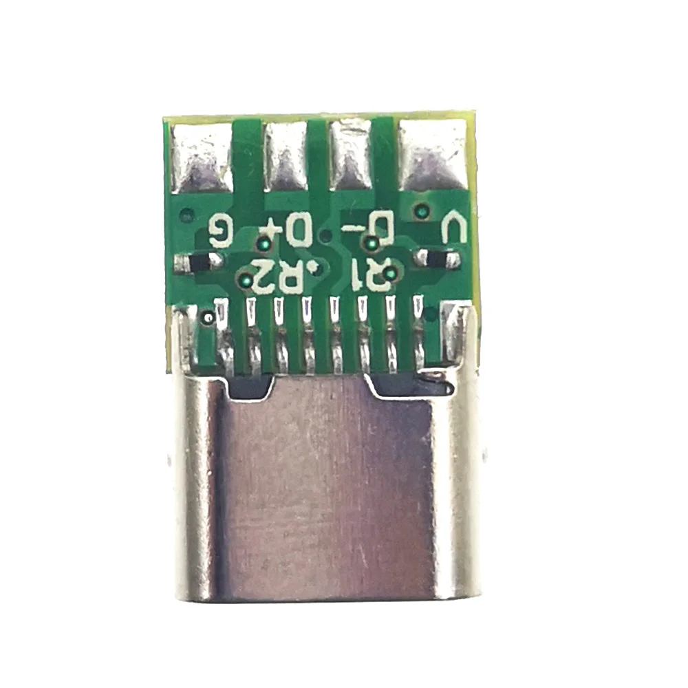 USB 3,1 Typ C Stecker 14/16-polige Buchse Buchse durch Löcher Klemmen Schweißen DIY Datenkabel Unterstützung Leiterplatte – Detail 7
