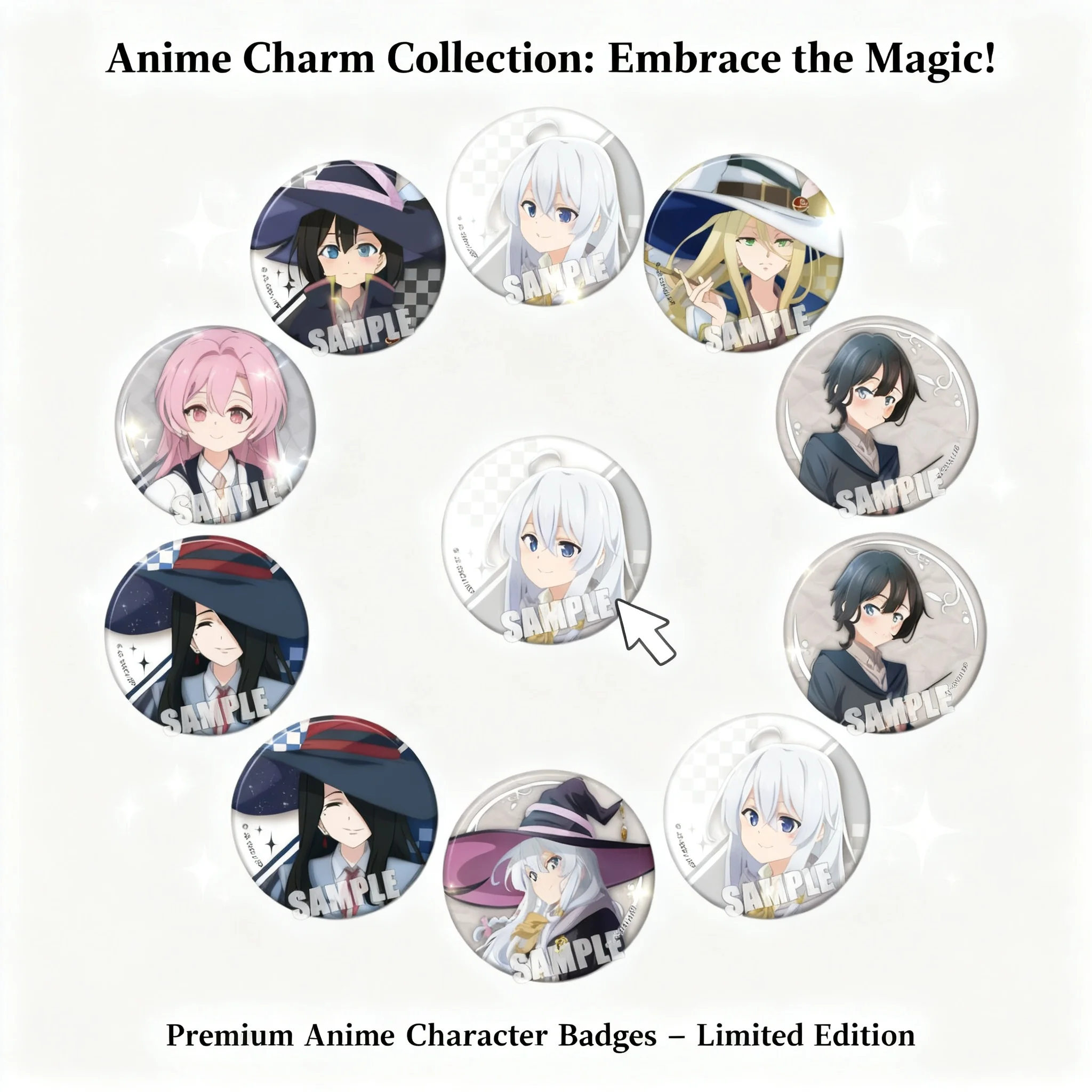 

Значок для косплея по аниме «Путешествие Элейны», тип C, брошь-пин, аксессуар, коллекционный товар, подарок для фанатов и отаку