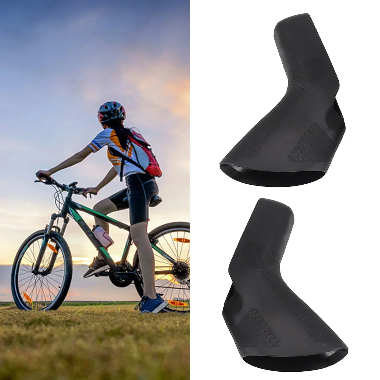 Bicycle Road Bike Brake Levers Hoods Cover Rubber Brake Lever Protector Covers For-SRAM Apex/Rival/Force/RED              / /  /