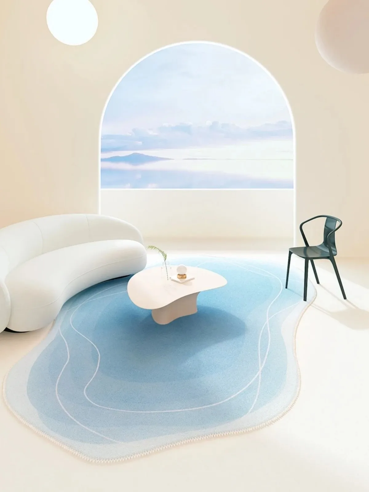 

VIKAMA Abstract Design Welcome floor mat, suitable for home entrances, bedrooms, bathrooms, kitchens, indoor entrance floor mats