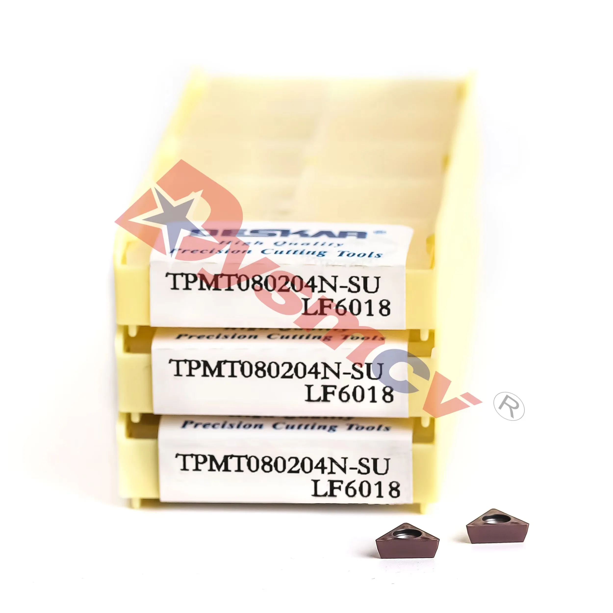 

DESKAR 100% Original TPMT080204N-SU LF6018 Turning Inserts Lathe Triangle Boring Cutting Inserts For Stainless Steel Processing