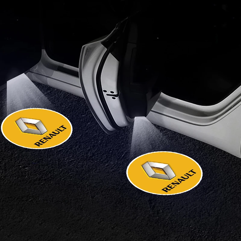 1/2 قطعة LED باب السيارة العالمي العارض عالية الوضوح ترحيب ضوء لرينو ميجان 2 3 4 توينجو كليو تاليسمان كابتور ترافيك