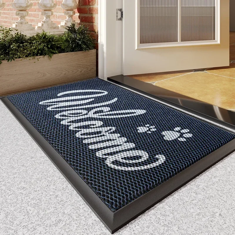 

2024 Нескользящий эластичный ковер для наружной двери, грязеотталкивающий желтый цвет.