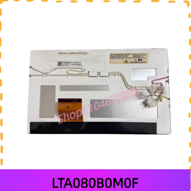 LTA080B0M0F LTA080B1E0F 8 inch for Odyssey car navigation screen central control multimedia audio LCD display screen