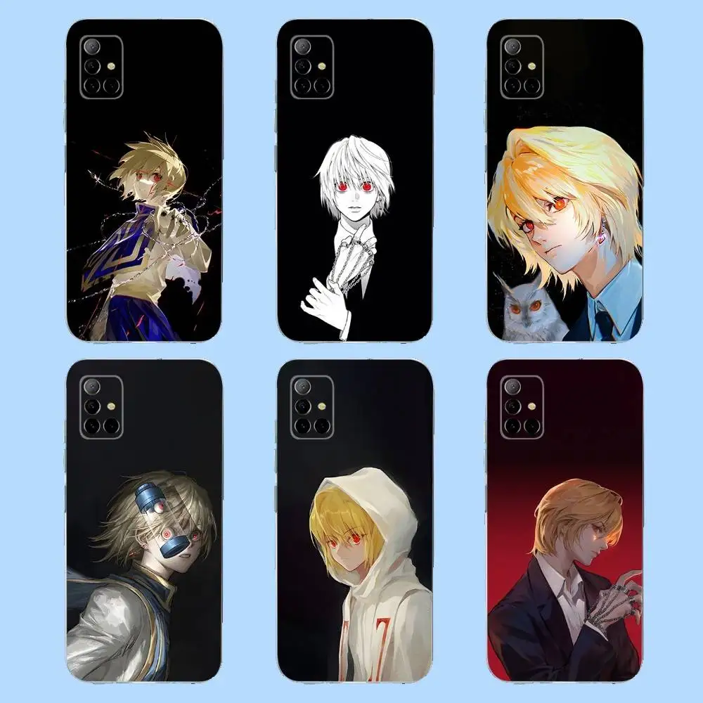 

Anime K-Kurapika Phone Case For Samsung S30,23,21,22,20 FE lite,S10,9,PIus Note20ultra Soft Transparent