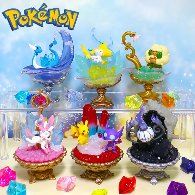 Oryginalna figurka pokemona perełka z kolekcja kamieni z serii 2 figurka akcji Model postaci z Anime lalka kapryśna Sylveon Pikachu zabawka