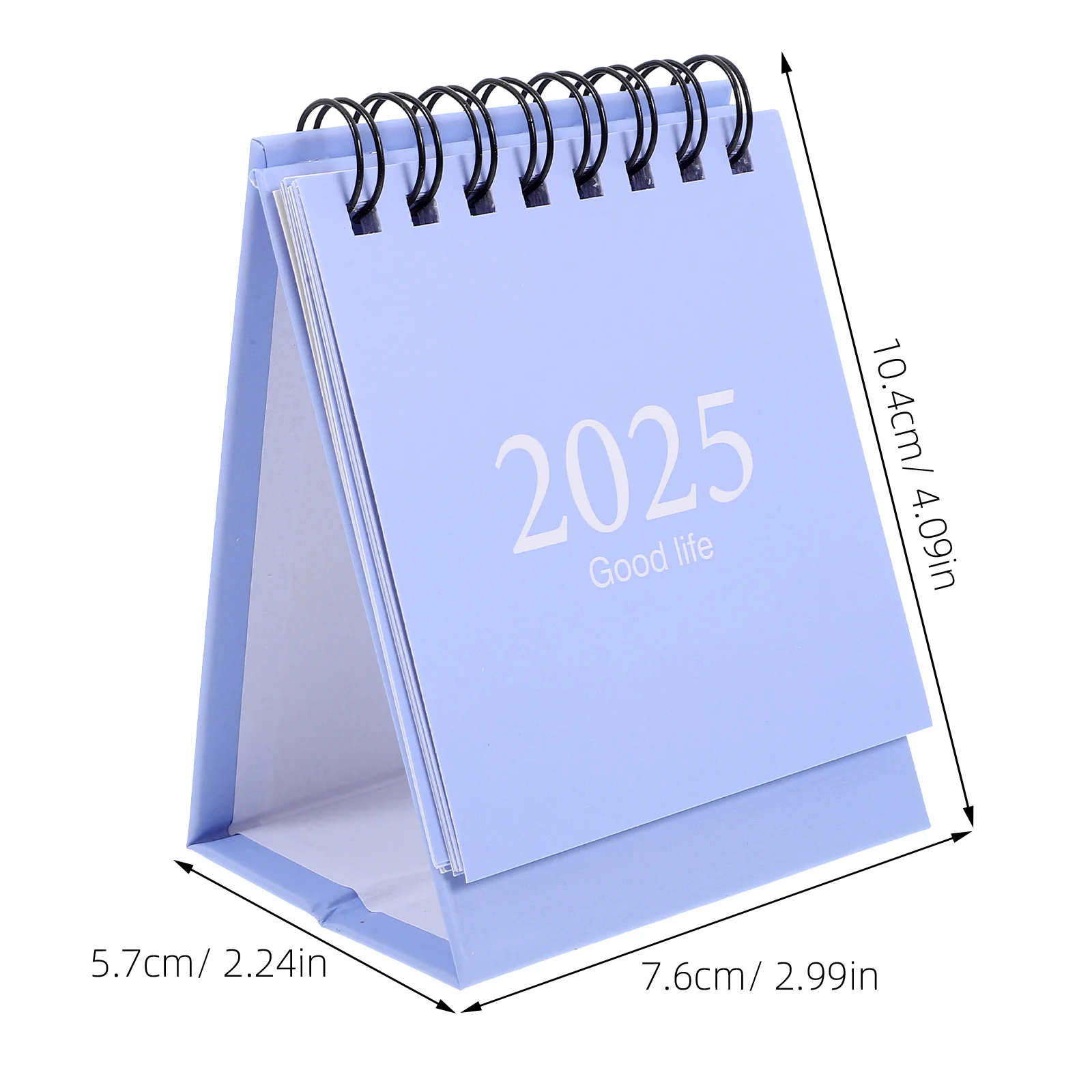 Mini Desk Calendar 2024-2025 Monthly Desktop Calendar Thick Paper Simple Style for School Office Daily Use and Event Planning