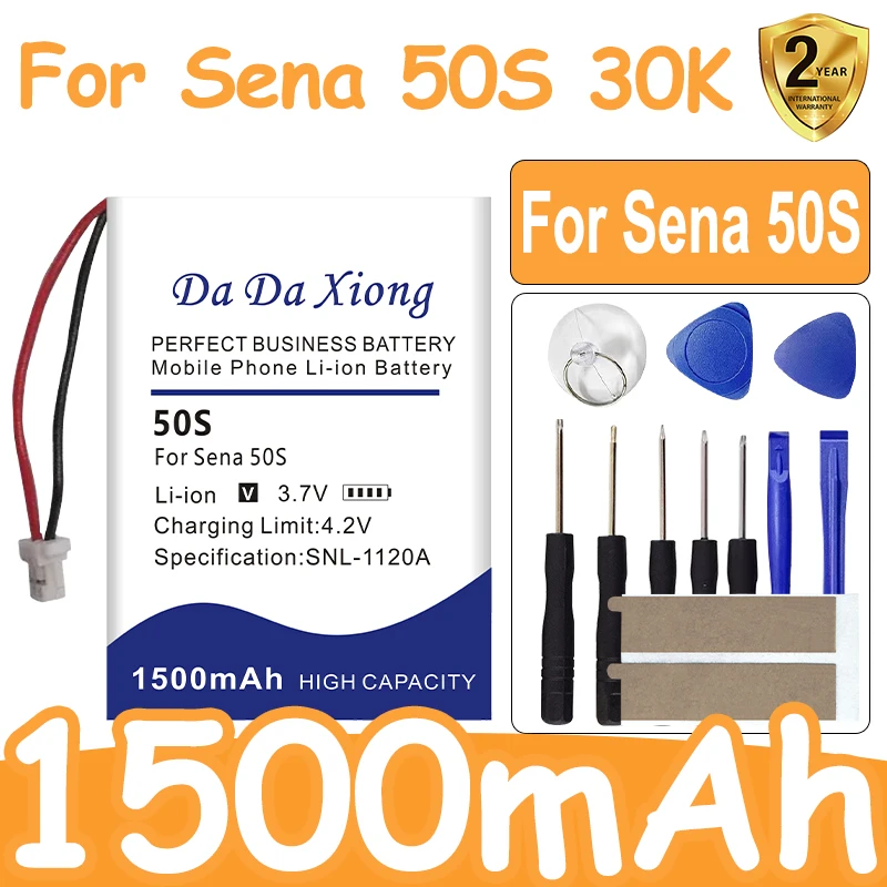 Replace Battery For Sena 50S 30K Motorcycle Bluetooth Headset Helmet Intercom, Sena TuffTalk Lite, Tufftalk M Bluetooth Bateria