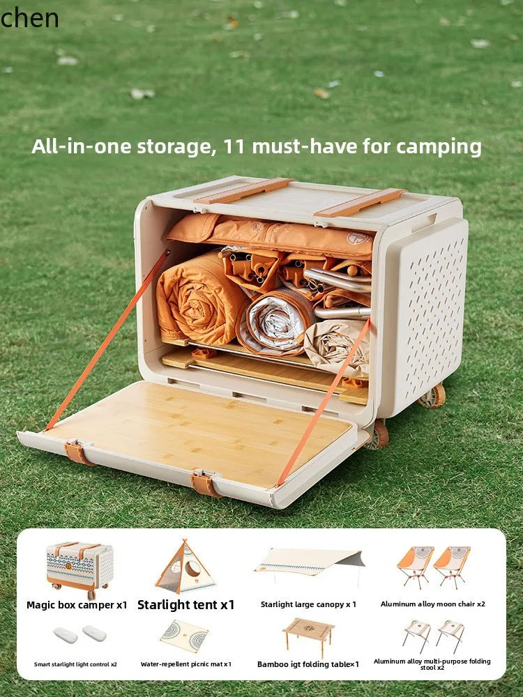 Camping Camp Outdoor Folding Hand Pull Cart Picnic Cart