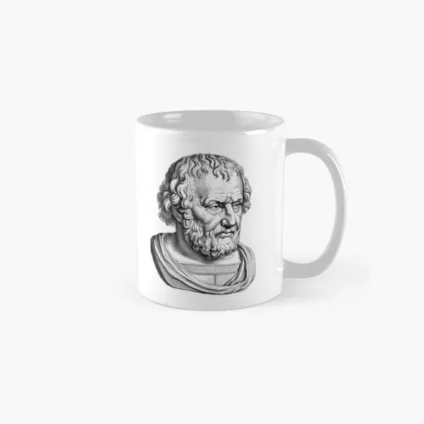 Lucius Annaeus Seneca Portrait Classic  Mug Drinkware Tea Coffee Handle Round Picture Simple Image Printed Design Cup Photo