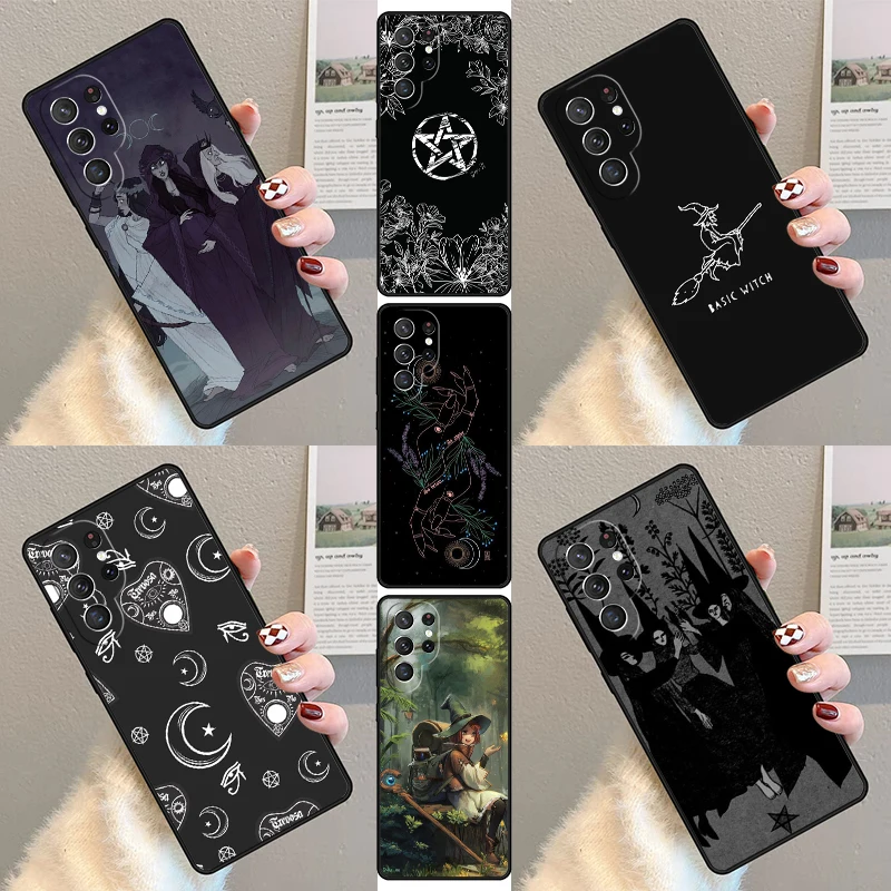 

Witchcraft Dark Witch Phone Case For Samsung Galaxy S25 S23 S30 S21 S20 FE S24 S22 Ultra Note 10 20 Plus Silicone Cover lite