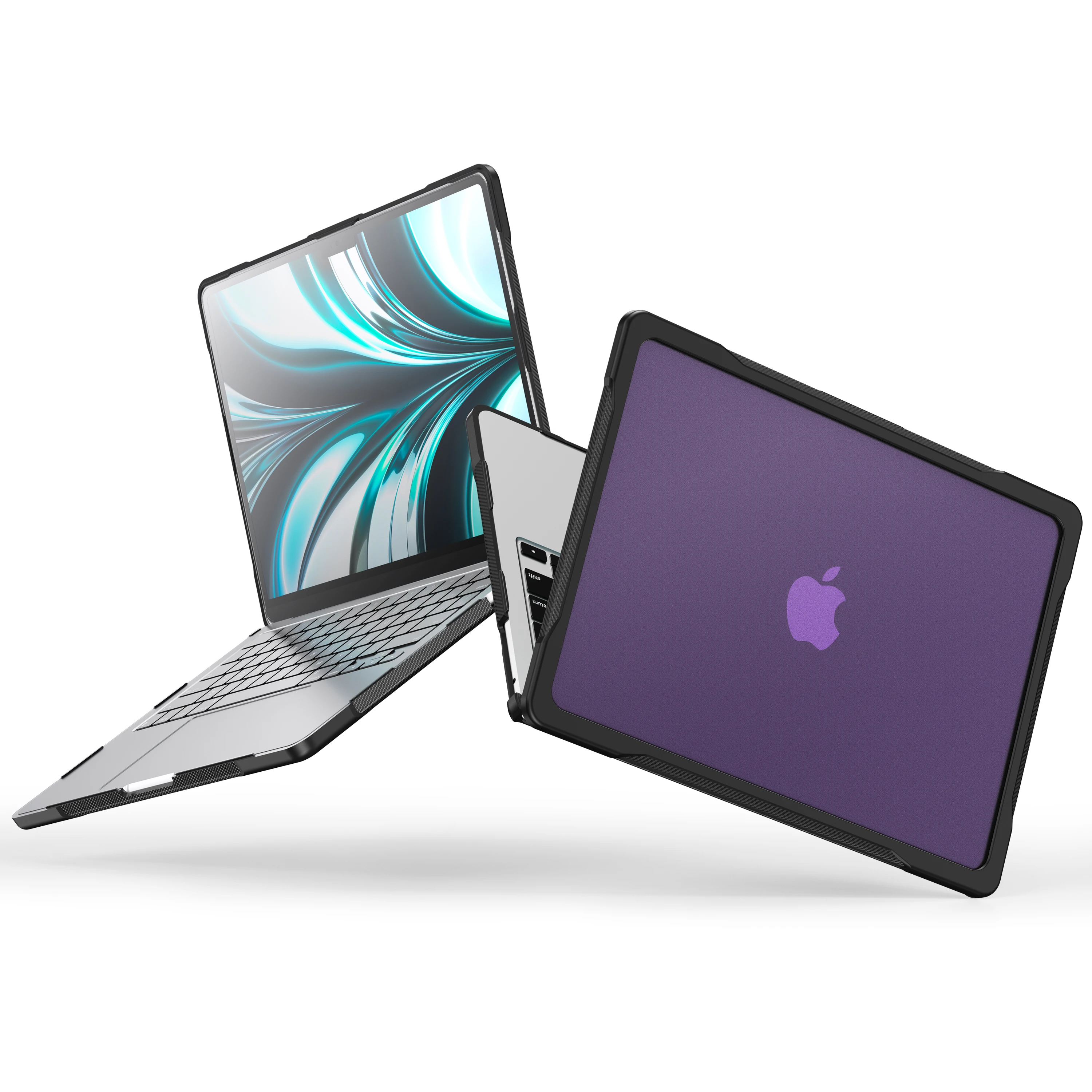 Laptop Case for MacBook Air 13.6 2022 2024 2025 2026 A2681 M2 A3113 A3119 M3 A3240 M4 A3449 M5 Full Body Protection Cover PC+TPU