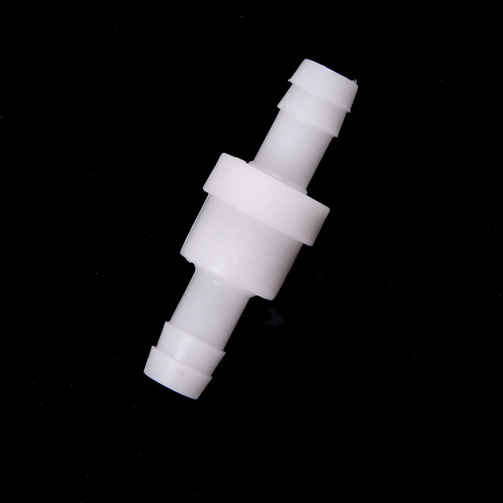 1 Stuks Wit 4mm/6mm/8mm/10mm/12mm Plastic One Way Inline Terugslagklep Brandstof Gas Vloeistof Water