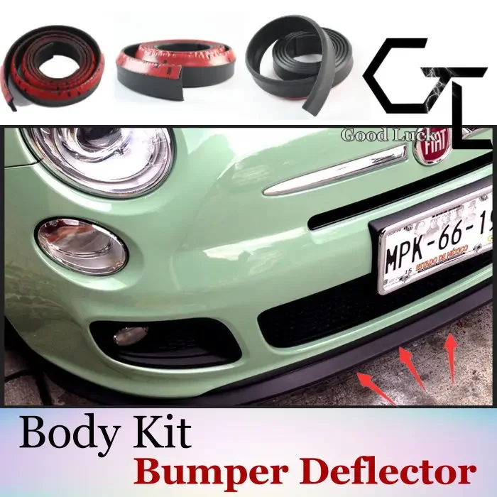 Car Body Modification Parts / Bumper Front Lip / Anti-Scratch / Fashion Style For FIAT / Sport Style / High Quality Bumper Lip