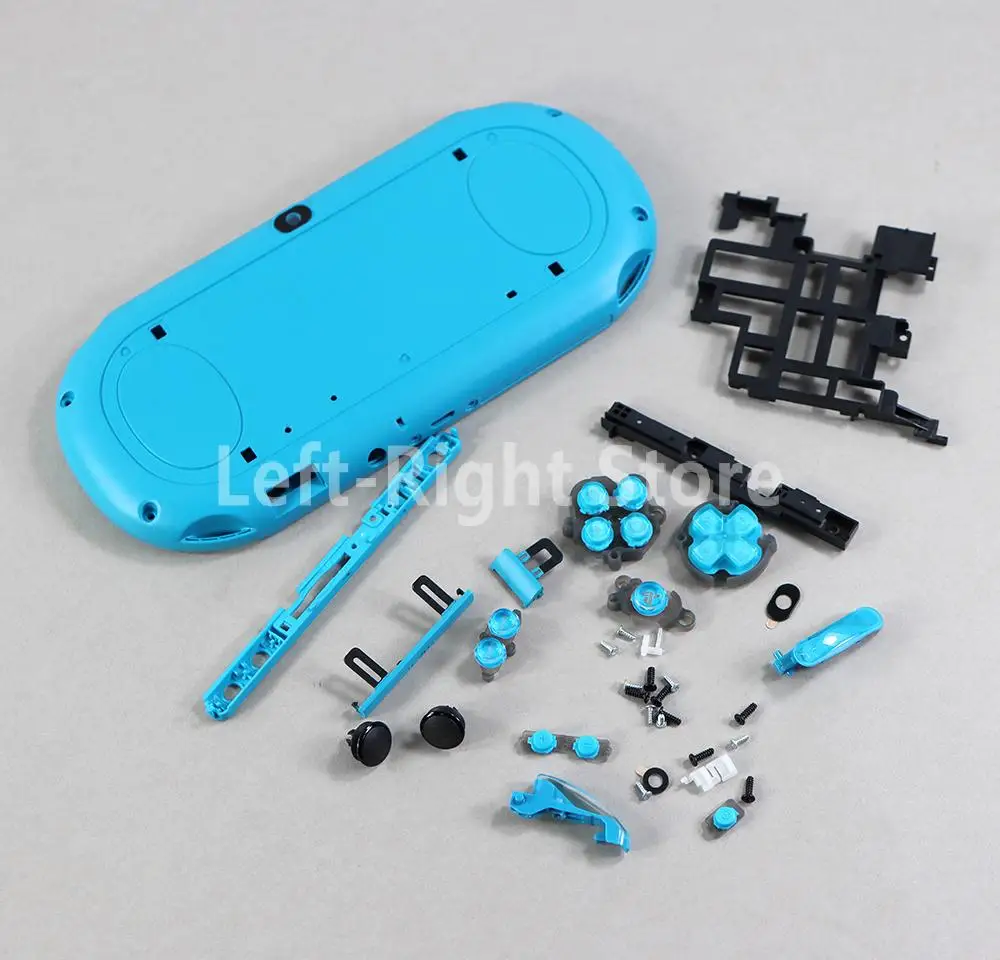 1set For Psvita PSV2000 For Ps Vita PSV 2000 Plastic Housing Shell Case Front Back Cover With Button Black White Blue Orange