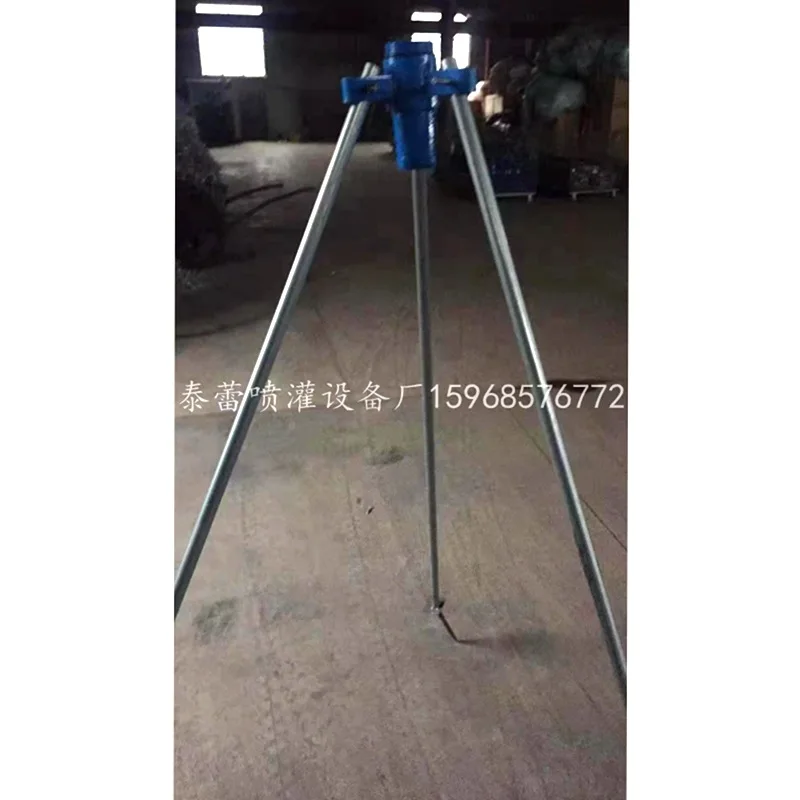 Manguera de fuego de alta presión de 20 m/rollo, 50mm de diámetro interior, manguera de riego agrícola con trípode de aspersor de riego de 57mm