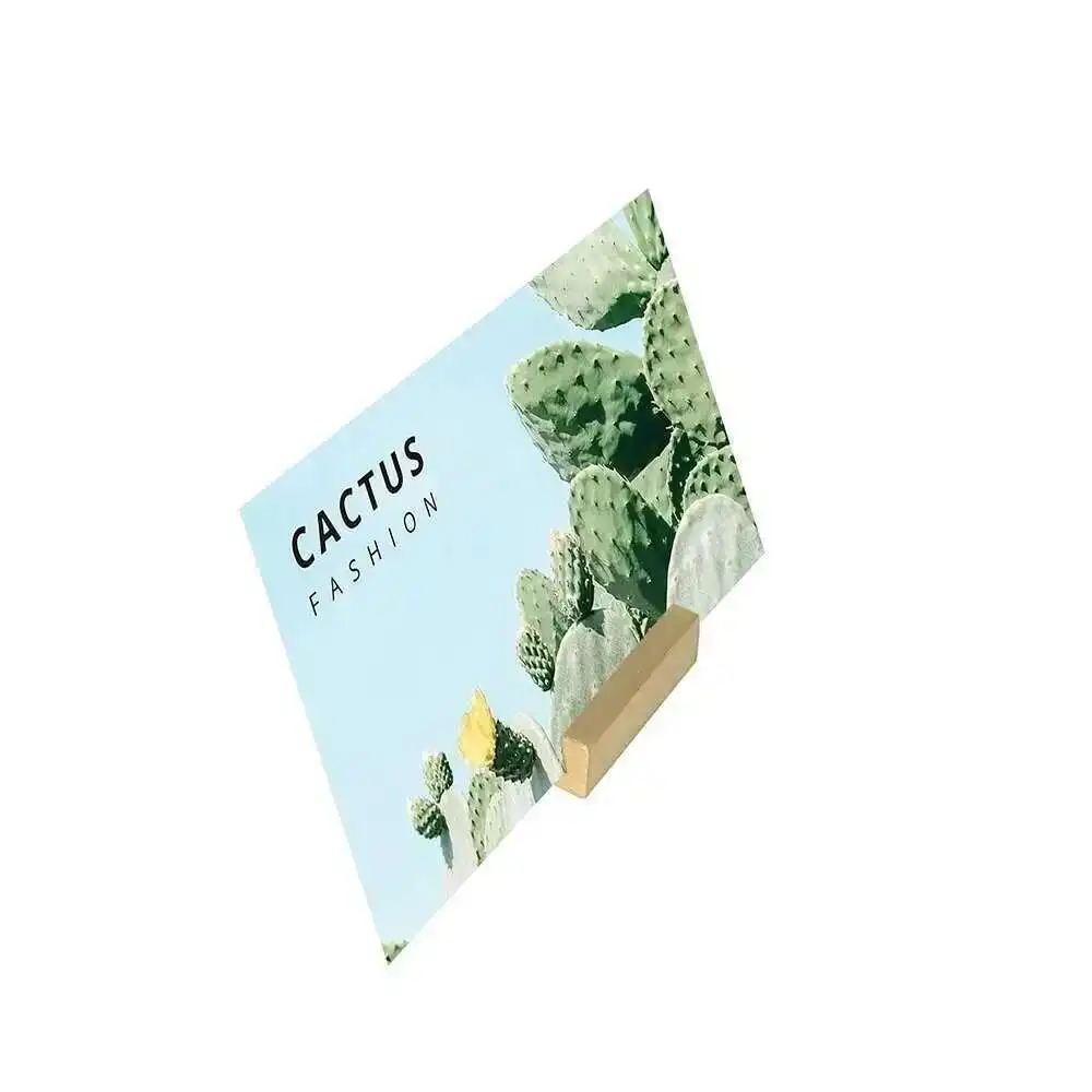 Stainless Steel Sign Holder Retro Business Card Clip Price Tag Display Rack Cake Food Price Label Holder Note Picture Clip Stand