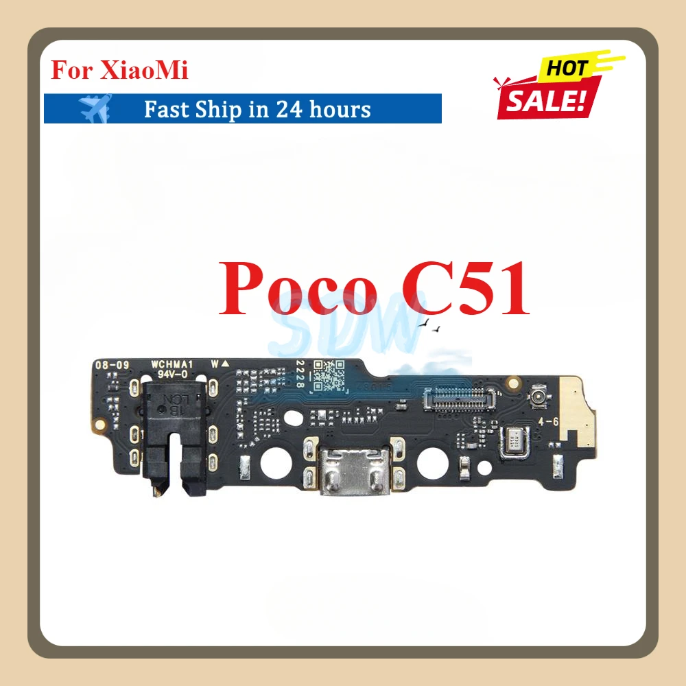 Charging Port Dock Plug Connector Charger Board Flex Cable For Xiaomi Poco C31 C40 C50 C51 C55 F4 F5 M5 X2 X3 NFC X4 X5 Pro GT