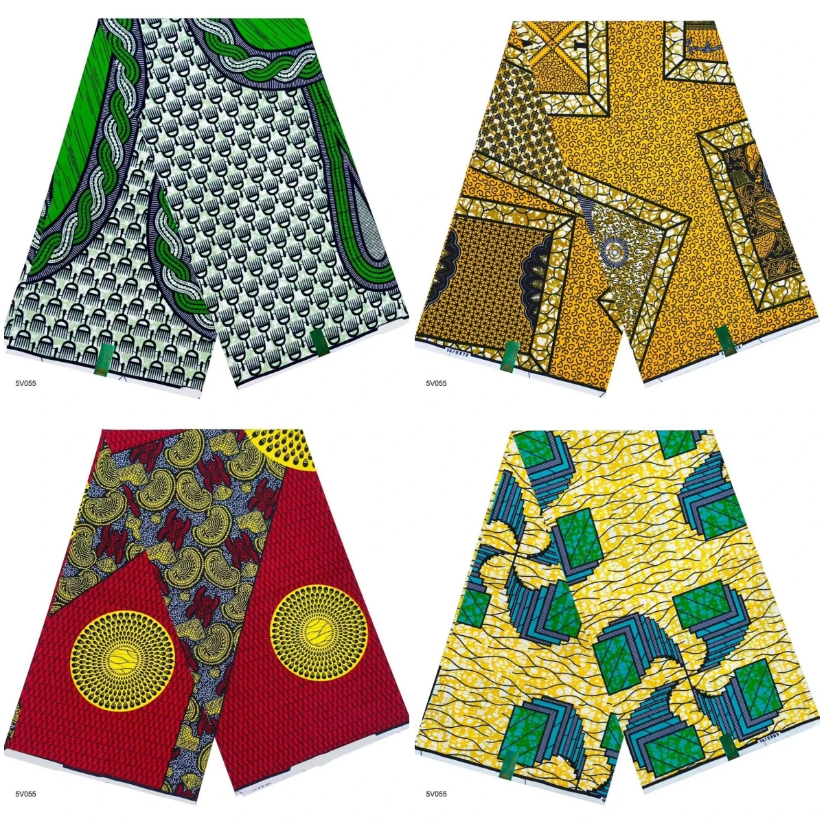 

High Quality 6yards African Ankara Wax Fabric 100% Cotton Wax Material Soft Pattern Tissu Pagne Batik Wax for Women T5-1228-1