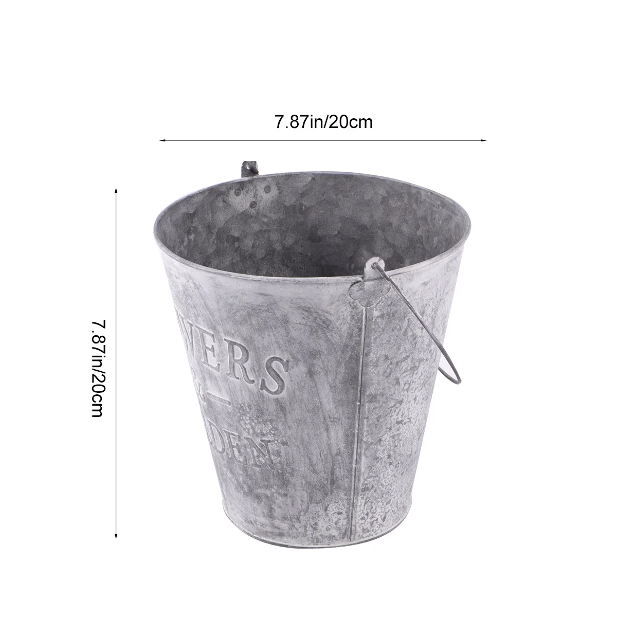 

Iron Flower Bucket Metal Planters for Succulent Plants Nursery Container outside Garden Decor Flowerpot Bucket Planter