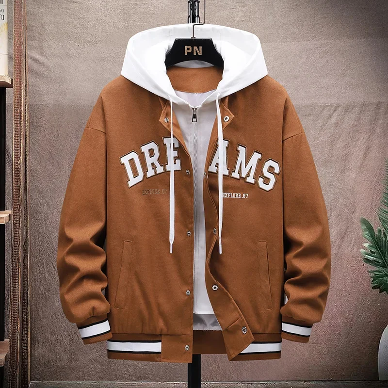 

Men Streetwear Jackets Autumn And Coats Hip Hop Harajuku Men's Spring Hooded Windbreaker Overcoat Youthful Fashion Mens Clothing