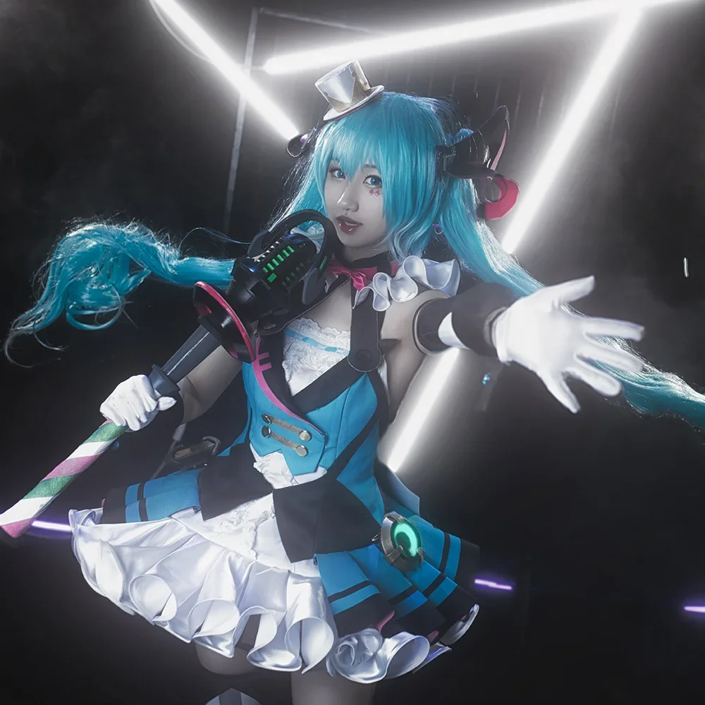 Miku السحرية ميراي 2019 تأثيري حلي 2025 رائجة البيع Miku الأزرق المرحلة فستان أنثى زي لعبة أنيمي