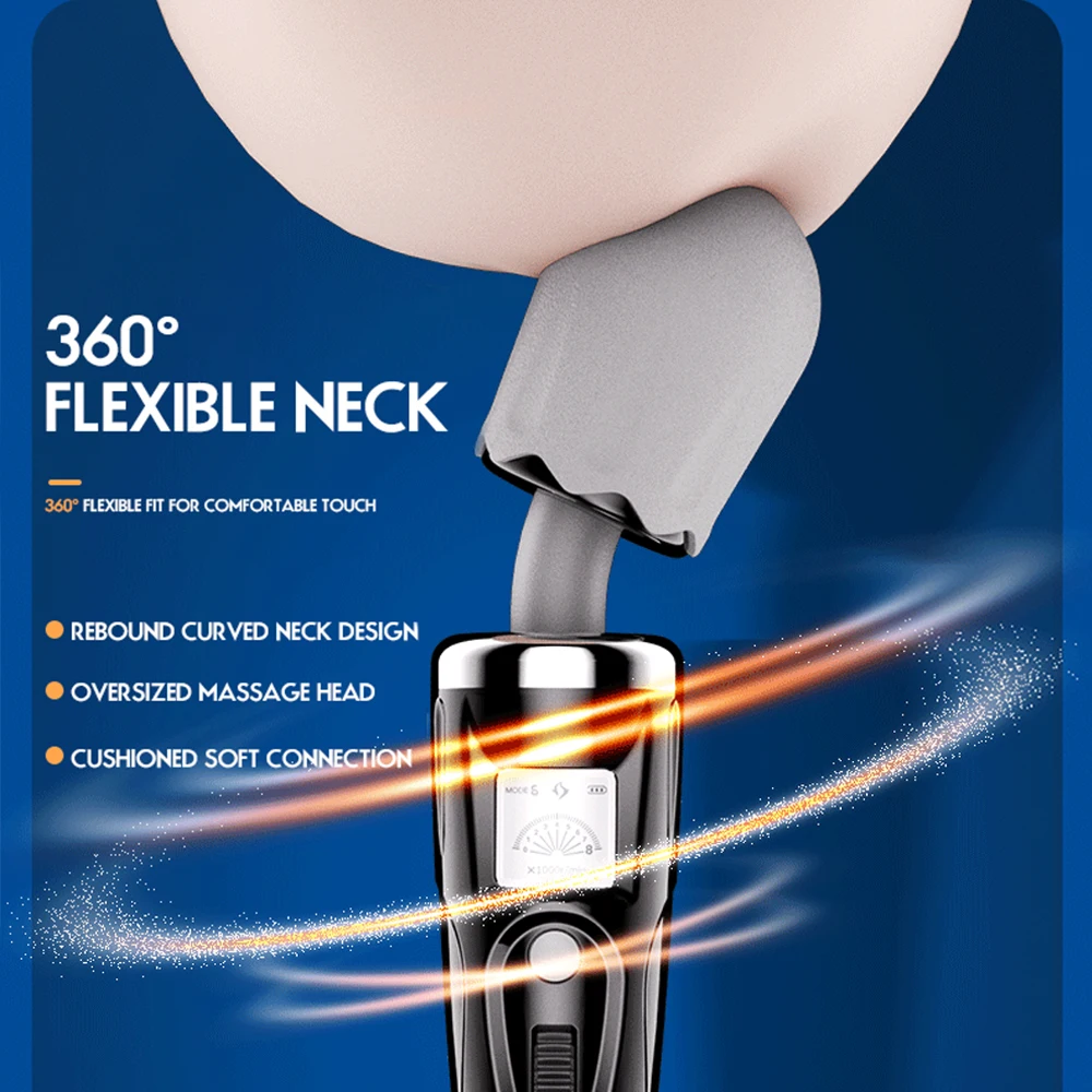 هزاز بعصا تسخين رقمية للنساء ، لعبة جنسية ، عصا سحرية ، شحن USB ، مدلك البظر ، هزازات G-Spot ، البالغين 18 #3