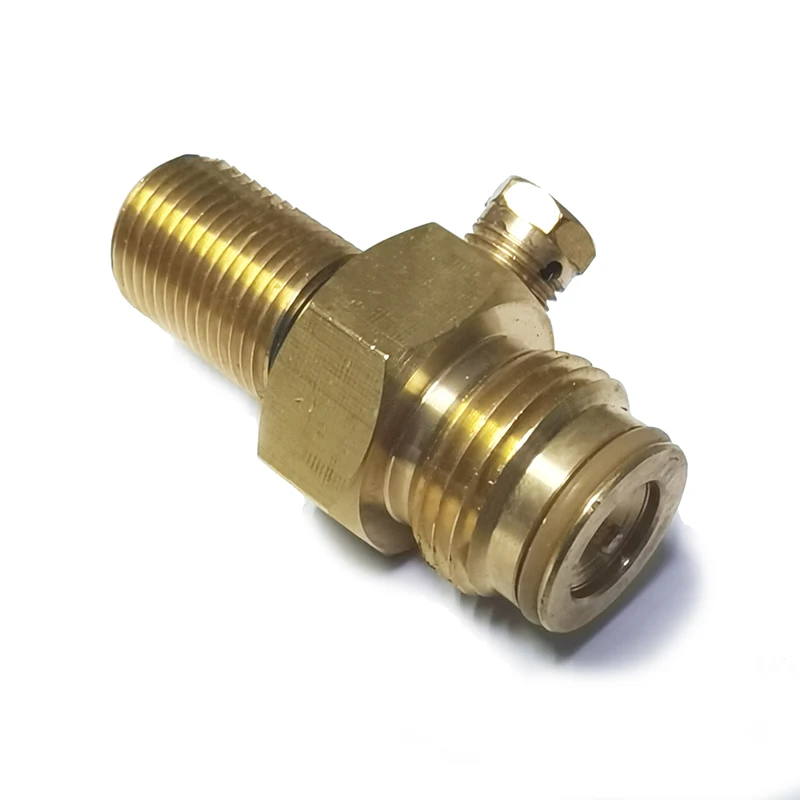 Valve à broche de réservoir de cylindre d'air comprimé Co2, en cuivre 5/8 "-18UNF, accessoires de plongée et d'escalade