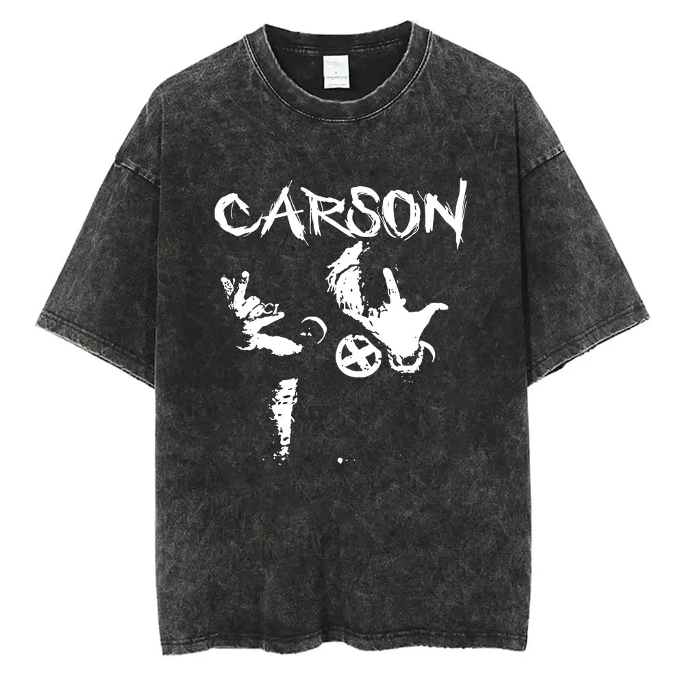 

Washed Vintage Rapper Ken Carson Print T-shirt Playboi Carti Opium Merch T-shirts Teen X T Shirt Men Hip Hop Oversized T Shirts