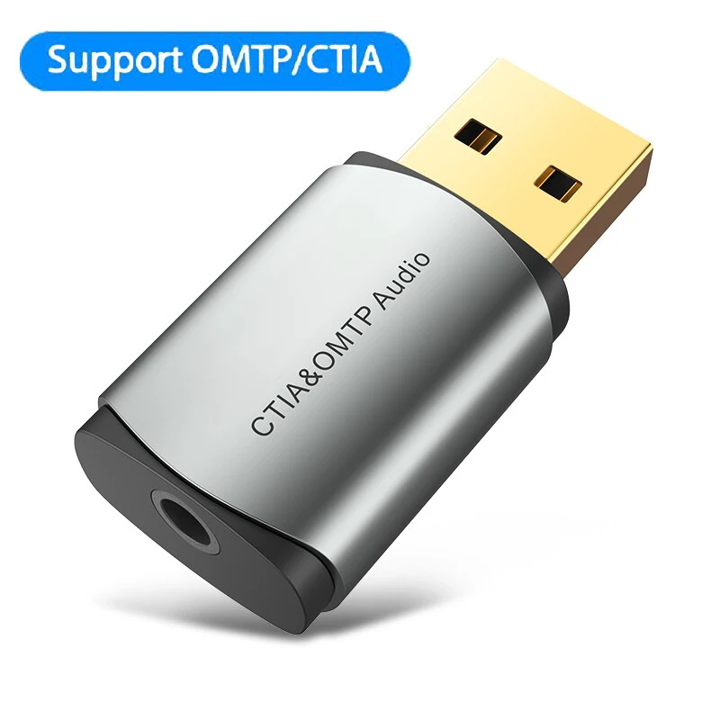 Z USB Audio Adapter External Stereo Sound Card 3.5mm Jack Headphone Microphone PC