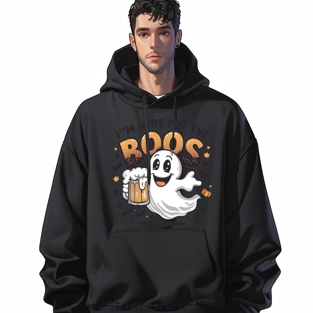 

I m Just Here For The Boos Halloween Camisas Basicas Hombre Fall Sweatshirts Alphabet