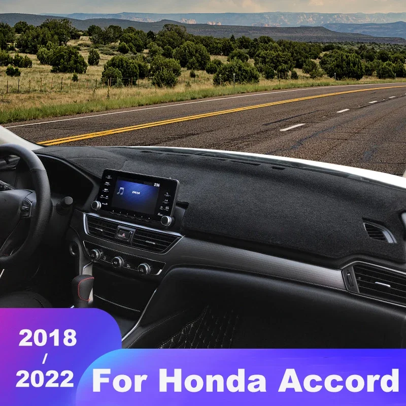 

Car Dashboard Cover Mat Avoid Light Pad Instrument Panel Carpets Protector Accessories For Honda Accord X 10 2018-2020 2021 2022