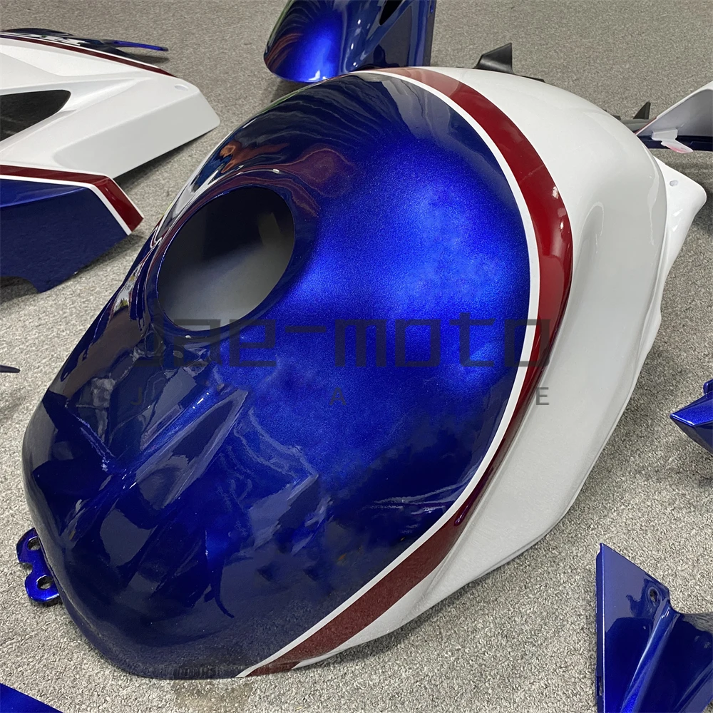 For VFR800 2002-2004-2008-2012 Injection ABS Plastics Full Fairings Kit Mold Replace Accessories VFR 800 02-12 Blue White image 2