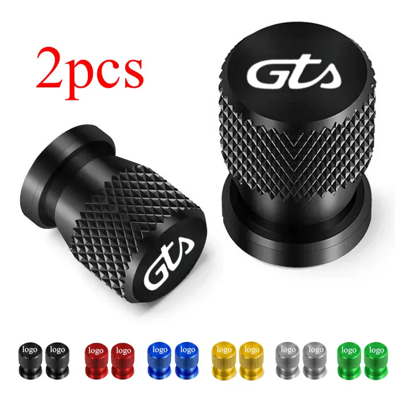 

For Vespa GTS 125 150 300 Super 300 Super300 GTV 125 GTV 250 GTV 300 Motorcycle Standard Valve Cap Set Tire Caps Set Aluminum