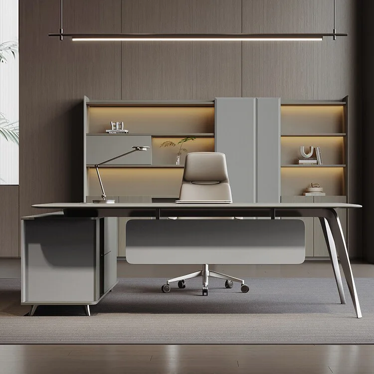Boss desk simple modern general manager president leadership large class  light luxury senior sense supervisor table