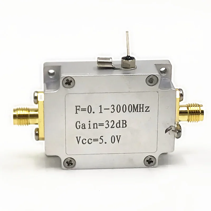 

RF, Wideband 0.1-3000 MHz\ 32dB Powered 5V Amplifier