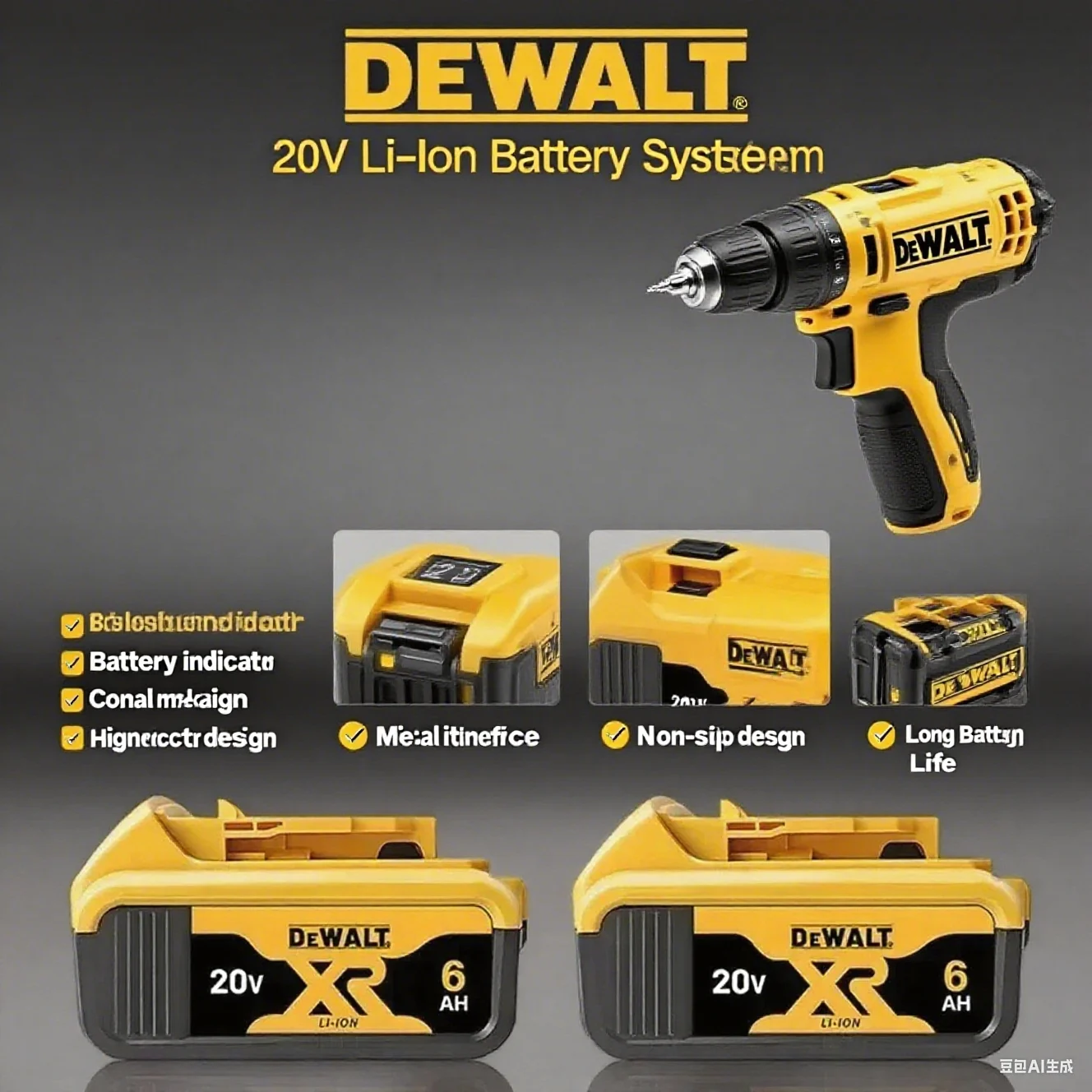 

Original DeWalt 20V 6.0Ah Lithium-Ion Battery - Rugged Construction for Tough Job Site Conditions