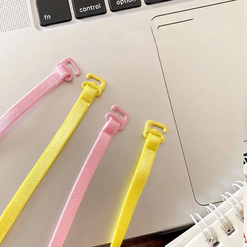 1 Pair Elastic Nylon Candy Color Shoulder Strap Intimates Accessories Bra Accessories Invisible Bra Strap