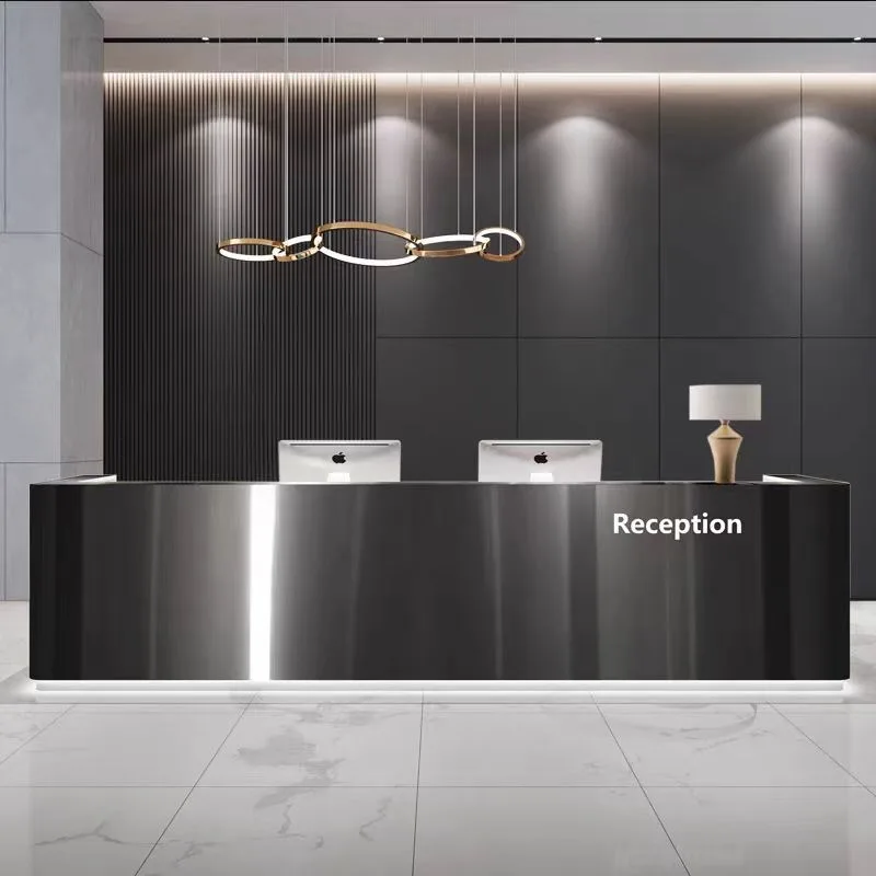 Small Beauty Salon Reception Desks Pet Barber Shop Modern Fashion Reception Desks Office Furniture Reception Et Table ZY40JDT