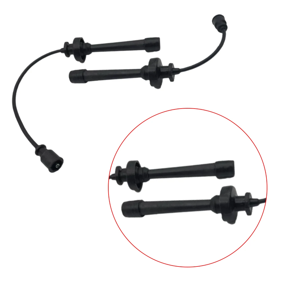 2Pcs Spark Plug Ignition Wires Set For Mitsubishi Chrysler Dodge 9495 5416 MD334043 WMIT01 S4-23300 Black Car Parts