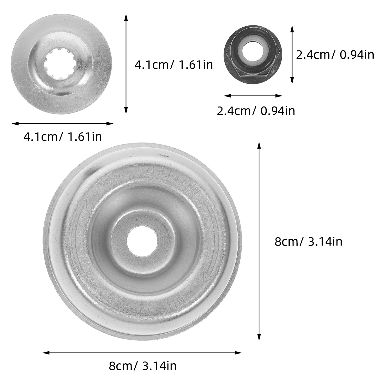 5pcs Universal Trimmer Adapter Kit For Lawnmower Brush Cuttervibration Reduction Easy Spool Replacement Repair Set Protective