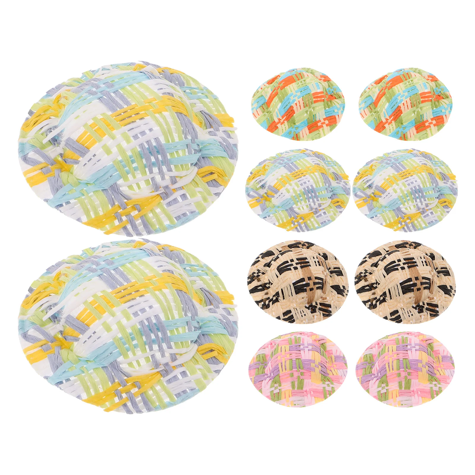 

Mini Small Woven Floral Grass Hat Straw Handmade Decoration Flower Arrangement Craft Garden Party Home Decor Accessory