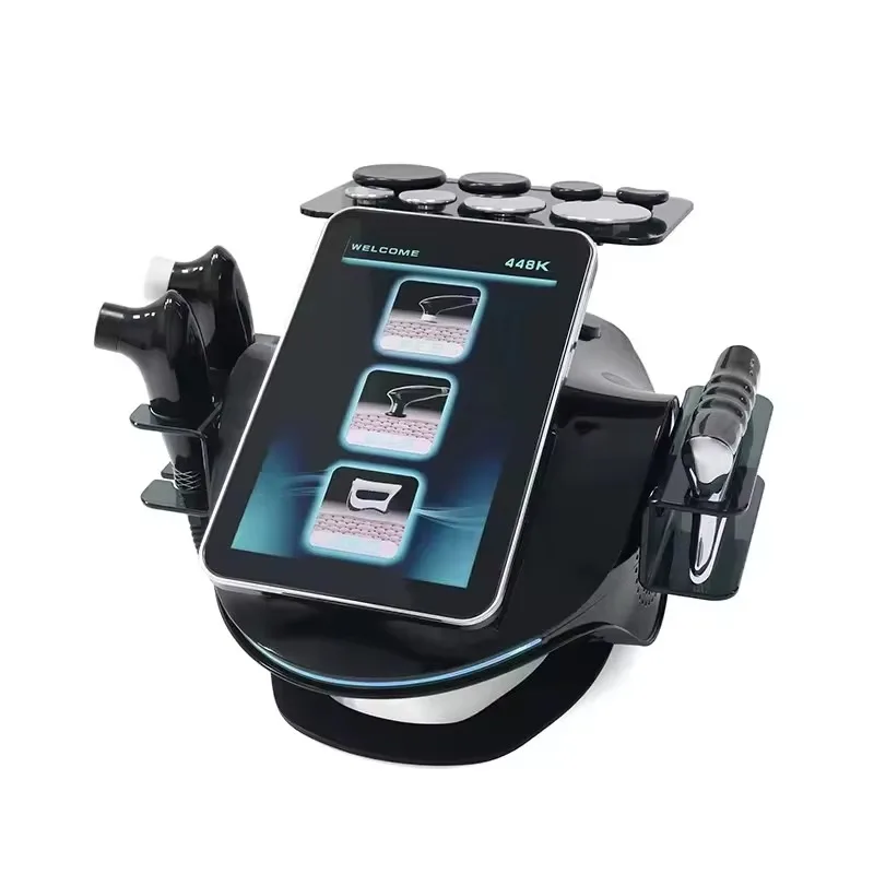 2026 448K Desktop RF Skin Rejuvenation Machine Touchscreen LED Display Face Treatment Device US Plug 48W Plastic Body